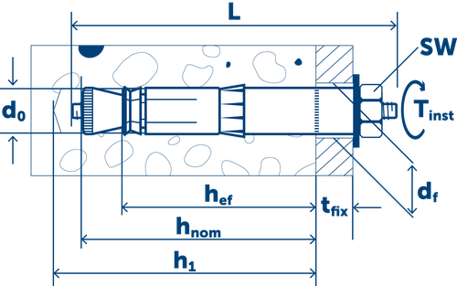 Sormat Анкер LIEBIG SUPERPLUS BLS самоподрезающий A4 M8-14/80/25